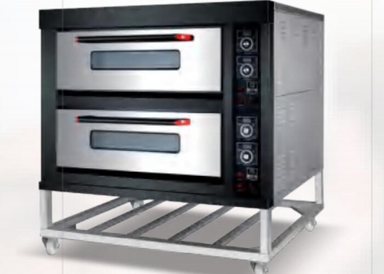 কালো টাইটানিয়াম বৈদ্যুতিক ওভেন 380V বাণিজ্যিক বেকিং