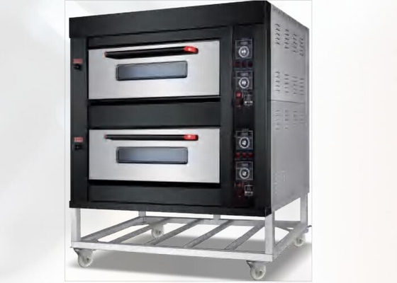 গ্যাস বাণিজ্যিক বেকিং ওভেন 220V কালো টাইটানিয়াম