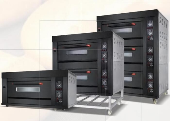 380V বৈদ্যুতিক এবং গ্যাস 2 ইন 1 ডেক ওভেন যান্ত্রিক