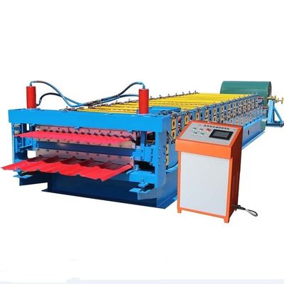 7.5KW কালার স্টিল রোল বিরচন মেশিন 1200 মিমি ডাবল স্তর