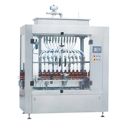 12 হেড সেলফ ফ্লোয়িং ফিলিং প্যাকিং মেশিন 3000bph 500W